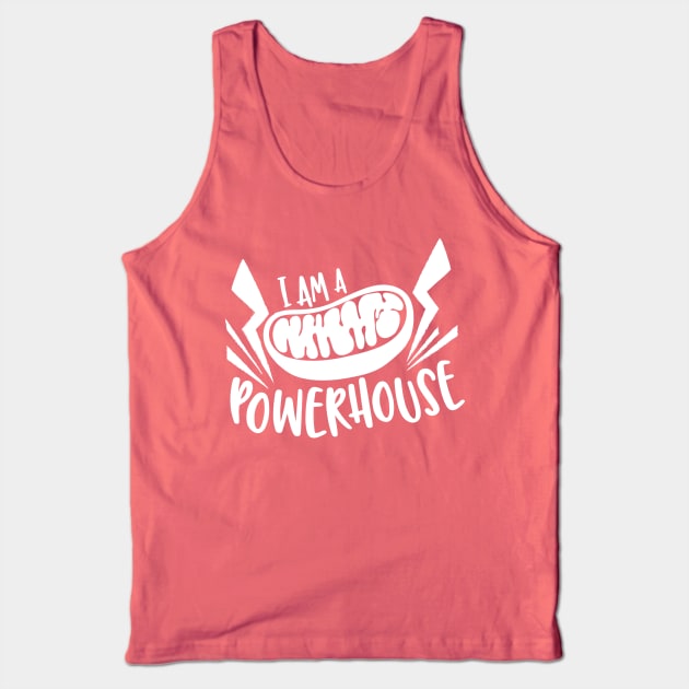 Mitochondria "I am a Powerhouse" Tank Top by cartoonowl